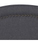 Carla Queen Size Charcoal Headboard with Curved Design