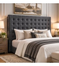 Cilantro Fabric Headboard With Tufted Buttons in Multiple Size and Color