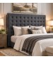 Cilantro Fabric Headboard With Tufted Buttons in Multiple Size and Color