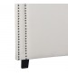 Enzo Queen Headboard In Fine Linen Upholstery in Multiple Colors