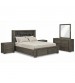 Cromwell Bookend Headboard MDF Storage Drawers 4 Pcs Bedroom Suite In Multiple Size