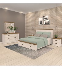 Marley Queen Dresser Bedroom Suite – 4 Piece Set with Storage Drawers