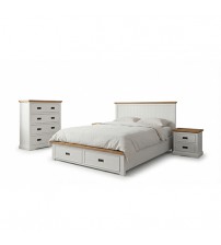 Marley Queen Tallboy Bedroom Suite – 4 Piece Set with Storage Drawers