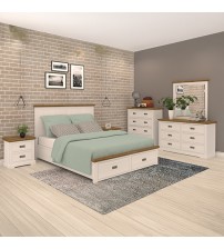 Marley Bedroom Suite – 5 Piece Set with Storage Drawers