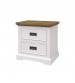 Marley Pine Wood Bedside Table with 2 Drawers