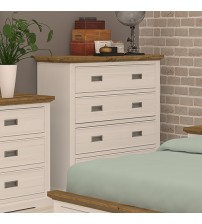 Marley Pine Wood 4 Drawer Tallboy
