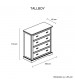 Marley Queen Tallboy Bedroom Suite – 4 Piece Set with Storage Drawers