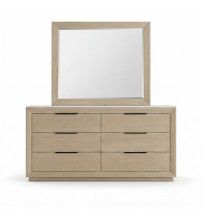 Savannah Dresser Mirror Light Grey Colour MDF Ample Storage
