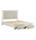 Valencia Coastal Grey and Miami White Colour Storage Multiple Size Bed Frame