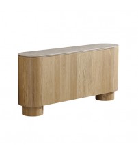 Astoria Buffet Unit with Sintered Stone Top & Oak Veneer Finish