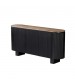 Nova Buffet with Walnut Veneer Top & Black Fluted Finish