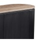 Nova Buffet with Walnut Veneer Top & Black Fluted Finish