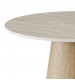 Astoria Round Coffee Table with Sintered Stone Top & Oak Veneer Pedestal Base