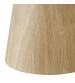 Astoria Round Coffee Table with Sintered Stone Top & Oak Veneer Pedestal Base