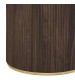 Archie Dining Table with Sintered Stone Top & Timber-Look Finish