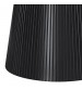 Nova Dining Table with Walnut Veneer Top & Black Fluted Pedestal Base