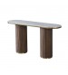 Archie Hall Table with Sintered Stone Top & Timber-Look Finish