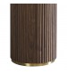 Archie Hall Table with Sintered Stone Top & Timber-Look Finish