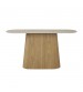 Astoria Hall Table with Sintered Stone Top & Oak Veneer Pedestal Base