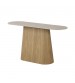 Astoria Hall Table with Sintered Stone Top & Oak Veneer Pedestal Base
