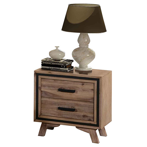 Buy Seashore Silver Brush Bedside Table Online In Melbourne Australia