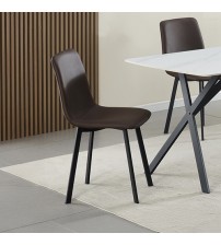 Leo 6X Dining Chair Leather Minimalistic Seat Modern Easy to Clean 
