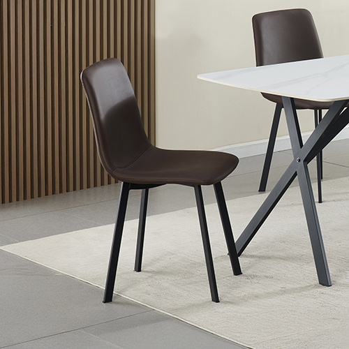 Leo 6X Dining Chair Leather Minimalistic Seat Modern Easy to Clean 