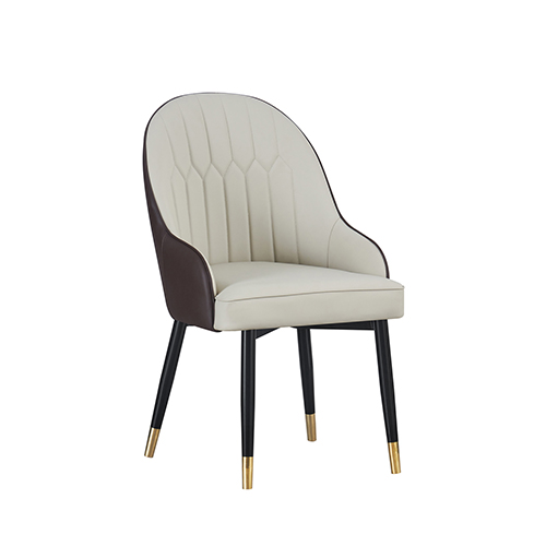 Lotus 2X Dining Chair Leatherette Padded Upholstery Powder Coating on Legs