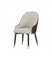 Lotus 2X Dining Chair Leatherette Padded Upholstery Powder Coating on Legs