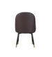 Lotus 2X Dining Chair Leatherette Padded Upholstery Powder Coating on Legs