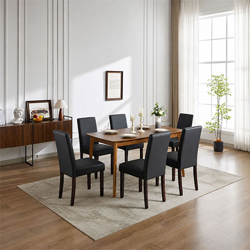 Montina 2x Premium Leatherette Wooden Dining Chairs in multiple Colour