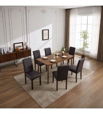Montina 2x Premium Leatherette Wooden Dining Chairs in multiple Colour