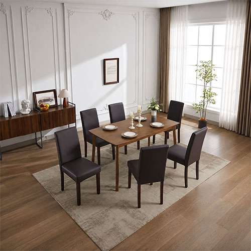 Montina 2x Premium Leatherette Wooden Dining Chairs in multiple Colour