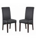Swiss 2x wooden Frame Leatherette Dining Chairs in Multiple Colour