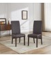 Swiss 2x wooden Frame Leatherette Dining Chairs in Multiple Colour