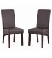 Swiss 2x wooden Frame Leatherette Dining Chairs in Multiple Colour