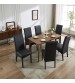 Swiss 2x wooden Frame Leatherette Dining Chairs in Multiple Colour