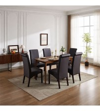 Swiss 2x wooden Frame Leatherette Dining Chairs in Multiple Colour