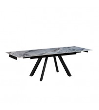 Lena Sintered Stone Top Sturdy Feet Powder Coating Dining Table