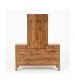 Toffee Timber Look Dresser with Mirror