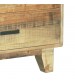 Woodland Dresser Solid Timber Light Brown 6 Drawers In Rustic Texture with Mirror