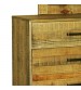 Woodstyle Solid Timber Light Brown 6 Drawers Dresser in Rustic Texture