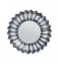 Wall Mirror MDF Smokey Silver and Grey Clear Image MRR-05