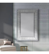 Wall Mirror MDF Silver Mirror Clear image Rectangular Shape MRR-07