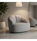 Pearl 360° Swivel Fabric Armchair