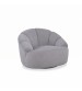 Pearl 360° Swivel Fabric Armchair