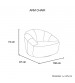 Pearl 360° Swivel Fabric Armchair