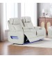 Drake 2 Seater Power Recliner Sofa with LED Light & Wireless Charging in Multiple Colors