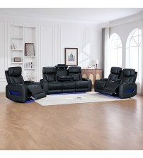 Drake 3+2+1 Seater Power Recliner Sofa Set with LED Light Wireless Charging & Storage Charging in Multiple Color Drake 3+2+1 Seater Power Recliner Sofa Set with LED Light Wireless Charging & Storage Charging in Multiple Color