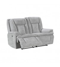 Haven 2 Seater Power Recliner Chair with USB & Type-C Charging in Grey
